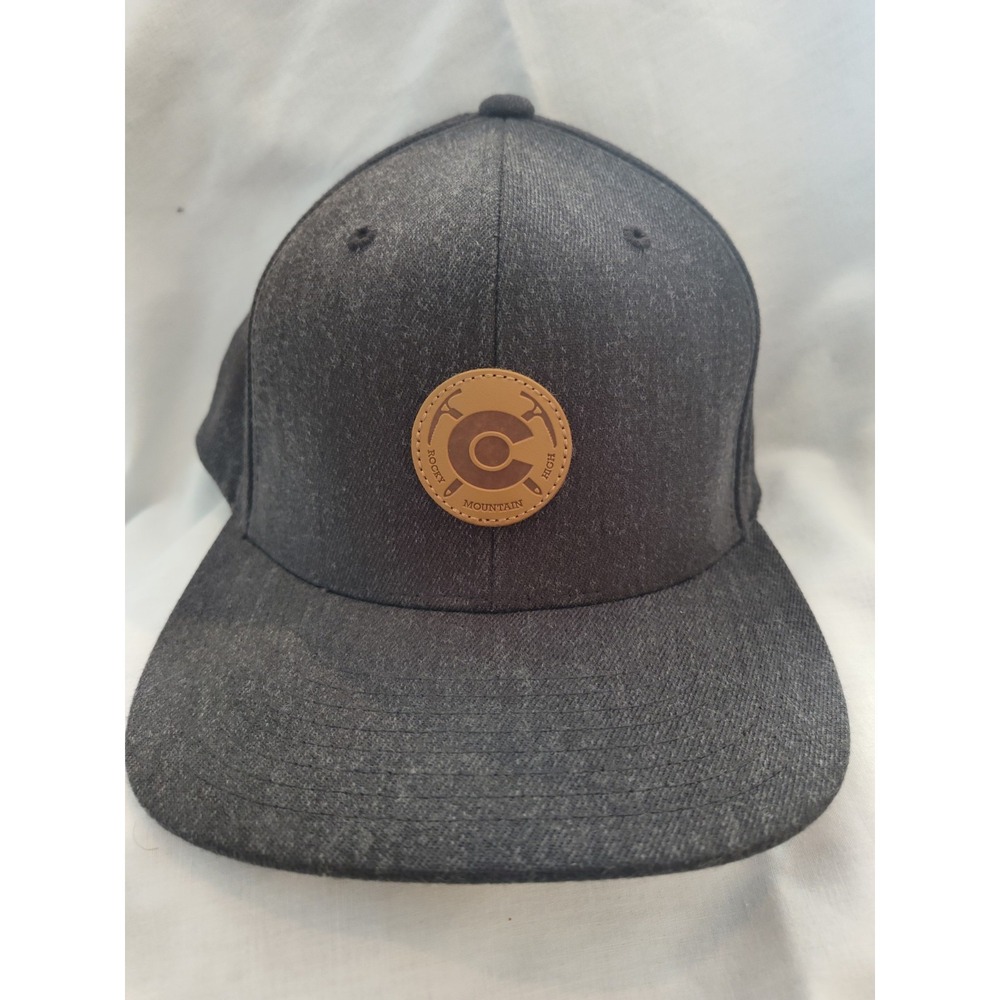 Rocky Mountain High Limber Grove Gray Baseball Hat FlexFit Snapback Acrylic/Wool